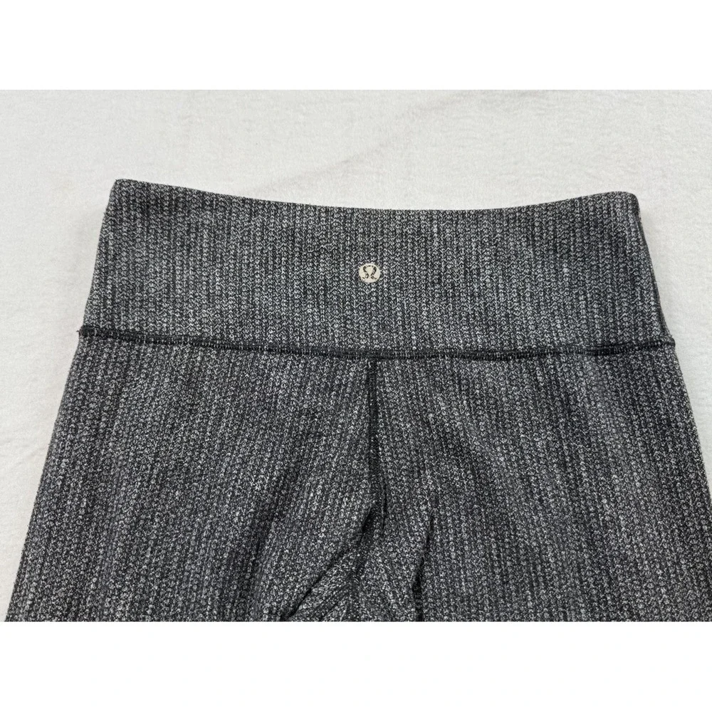 Lululemon Wunder Under Pant Coco Pique Black & White Full Length Size 6